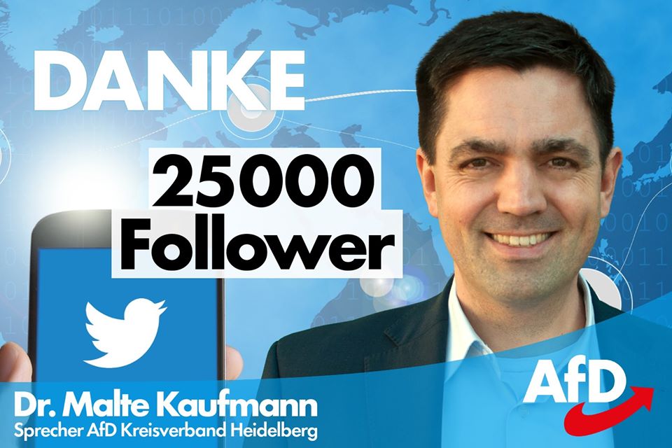 Dr. Malte Kaufmann 25.000 Follower auf Twitter